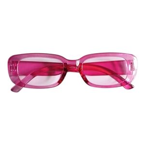 Pink Rectangular Women’s Sunglasses